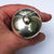Sterling Silver Mounted Carved Olivewood Pepper Mill Vintage London Circa 1987