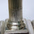 Sterling Silver Pair Of Heavy Corinthian Column Candlesticks Antique Victorian Sheffield Circa 1878