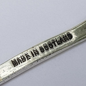 Sterling Silver Large Sized Scottish Claymore Sword Brooch Vintage Edinburgh Circa 1972