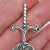 Sterling Silver Scottish Claymore Sword And Buckler Shield Brooch Vintage Edinburgh Circa 1973