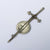 Sterling Silver Scottish Claymore Sword And Buckler Shield Brooch Vintage Edinburgh Circa 1973
