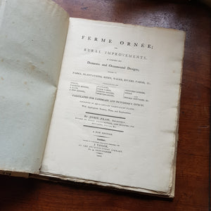 Ferme Ornee Or Rural Improvements A Series Of Domestic And Ornamental Designs Book Antique Circa 1800