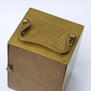 Brass Cased And Bevel Glazed English Carriage Clock Antique Victorian Circa 1880