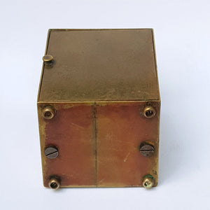 Brass Cased And Bevel Glazed English Carriage Clock Antique Victorian Circa 1880