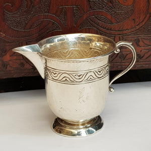 Rare Sterling Silver Milk Jug Liberty & Co Arts & Crafts Antique Birmingham Circa 1902