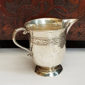 Rare Sterling Silver Milk Jug Liberty & Co Arts & Crafts Antique Birmingham Circa 1902