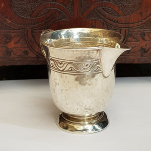 Rare Sterling Silver Milk Jug Liberty & Co Arts & Crafts Antique Birmingham Circa 1902