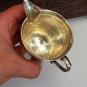 Rare Sterling Silver Milk Jug Liberty & Co Arts & Crafts Antique Birmingham Circa 1902