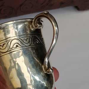 Rare Sterling Silver Milk Jug Liberty & Co Arts & Crafts Antique Birmingham Circa 1902