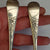 Sterling Silver Gilt Bowl Pair Of Berry Table Spoons Antique London circa 1911