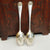 Sterling Silver Gilt Bowl Pair Of Berry Table Spoons Antique London circa 1911