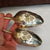 Sterling Silver Gilt Bowl Pair Of Berry Table Spoons Antique London circa 1911
