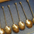 Sterling Silver Enamel Bowl Decorated Set Of x6 Tea Spoons Vintage Birmingham Circa 1961