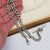Sterling Silver 15.5 Inch Graduated Curb Link Albert Pocket Watch Chain Antique circa 1912