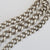 Sterling Silver 15.5 Inch Graduated Curb Link Albert Pocket Watch Chain Antique circa 1912