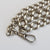Sterling Silver 15.5 Inch Graduated Curb Link Albert Pocket Watch Chain Antique circa 1912