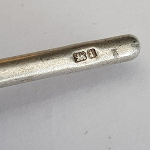 Sterling Silver 15.5 Inch Graduated Curb Link Albert Pocket Watch Chain Antique circa 1912