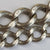 Sterling Silver 15.5 Inch Graduated Curb Link Albert Pocket Watch Chain Antique circa 1912