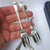 Sterling Silver Set Of x6 Pastry Forks In Original Fitted Box Vintage Sheffield Circa 1962