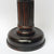Carved Ebony Key Wound And Set Fluted Column Portal Style Mantle Clock Antique Circa 1920's