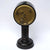 Carved Ebony Key Wound And Set Fluted Column Portal Style Mantle Clock Antique Circa 1920's