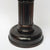 Carved Ebony Key Wound And Set Fluted Column Portal Style Mantle Clock Antique Circa 1920's