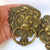 Good Pair Of Brass Lions Head Door Knockers Antique Edwardian Circa 1910