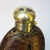 Quality Crocodile Skin Clad Blown Glass Hip Flask With Silver Plated Fittings Mappin & Webb Antique c1900