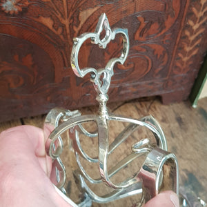 Rare And Superb Silver Plated Ornate Cruet Set Toast Rack Stand Rd Marked May Circa 1860