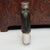Blown Glass Leather Clad Hip Flask With Silver Plated Fittings Antique Victorian Circa 1890