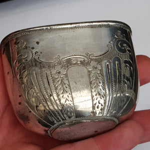 Blown Glass Leather Clad Hip Flask With Silver Plated Fittings Antique Victorian Circa 1890