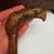 Rare And Unusual Hand Carved Wooden Walking Stick Handle Eagle And Mans Head Antique Circa 1880's