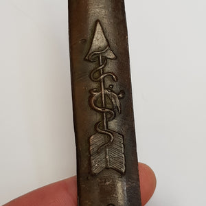 Cast Bronze Roman Gladius Sword Style Bear Head Pommel Letter Opener Antique circa 1900