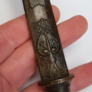 Cast Bronze Roman Gladius Sword Style Bear Head Pommel Letter Opener Antique circa 1900