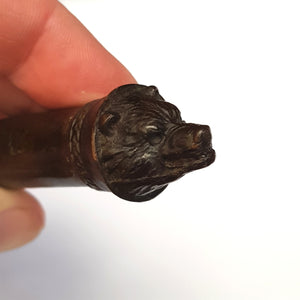 Cast Bronze Roman Gladius Sword Style Bear Head Pommel Letter Opener Antique circa 1900
