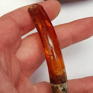 Meerschaum And Amber Silver Mounted Novelty Smoking Pipe As Baroness In Case Antique Victorian Circa 1890