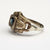 Superb Platinum Sapphire And Diamond Ring French Art Deco Vintage Size UK K Circa 1930