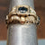 Superb Platinum Sapphire And Diamond Ring French Art Deco Vintage Size UK K Circa 1930