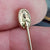9k Gold Diamond Set Stick Stock Pin In Period Jewellers Box Antique circa 1880's