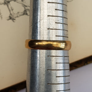 9k Gold Celtic Knot Setting Band Ring Size UK P Vintage Sheffield circa 1980's