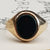 9k Gold Bloodstone Agate Signet Style Ring Size UK S Antique circa 1919