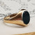 9k Gold Bloodstone Agate Signet Style Ring Size UK S Antique circa 1919