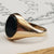 9k Gold Bloodstone Agate Signet Style Ring Size UK S Antique circa 1919