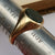9k Gold Bloodstone Agate Signet Style Ring Size UK S Antique circa 1919