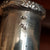 Artisan Crafted Solid Silver Picture Panel Chase Decorated Wine Bottle Middle Eastern Antique