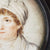 Gouache On Board Miniature Painting Of Lady Framed Antique Georgian circa 1820