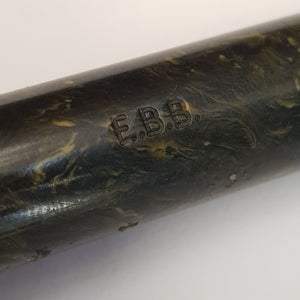 G.E.O S. Parker Duo fold Marbled Green Fountain Pen With 14k Gold Nib Vintage Circa 1930