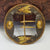 Egyptian Scarab Beetle & Fly Decorated Gilt Metal & Niello Belt Buckle Vintage Art Deco Circa 1920's