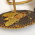 Egyptian Scarab Beetle & Fly Decorated Gilt Metal & Niello Belt Buckle Vintage Art Deco Circa 1920's