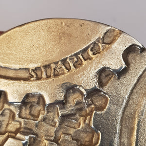 Rare Dutch Solid Silver Simplex Bicycle 100 year Anniversary Token circa 1994